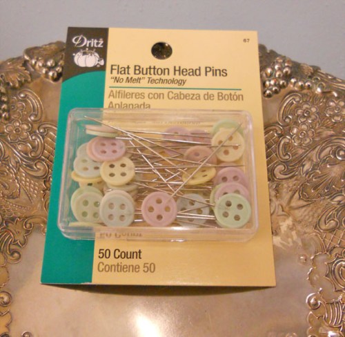 dritz flat button pins